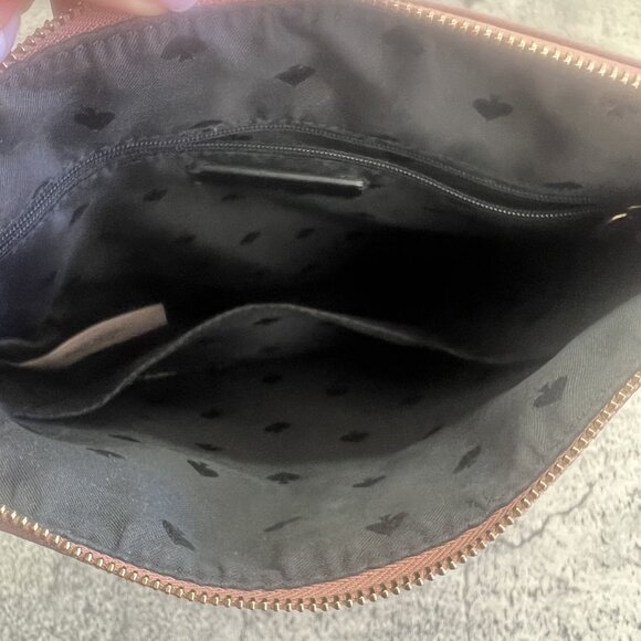 Kate Spade New York Dawn Flat Nylon and Leather Pink and Black Crossbody Bag - Picture 5 of 15